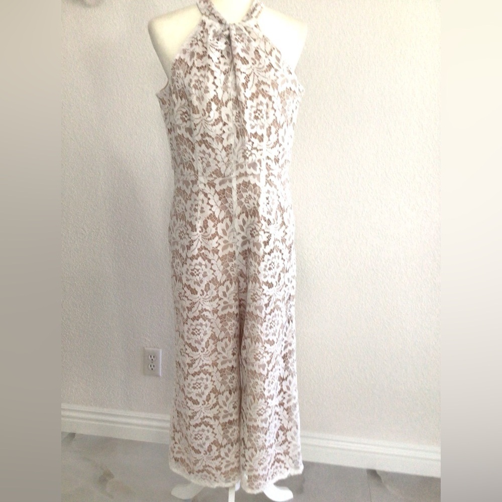 Julia Jordan Lace Wide Leg Jumpsuit